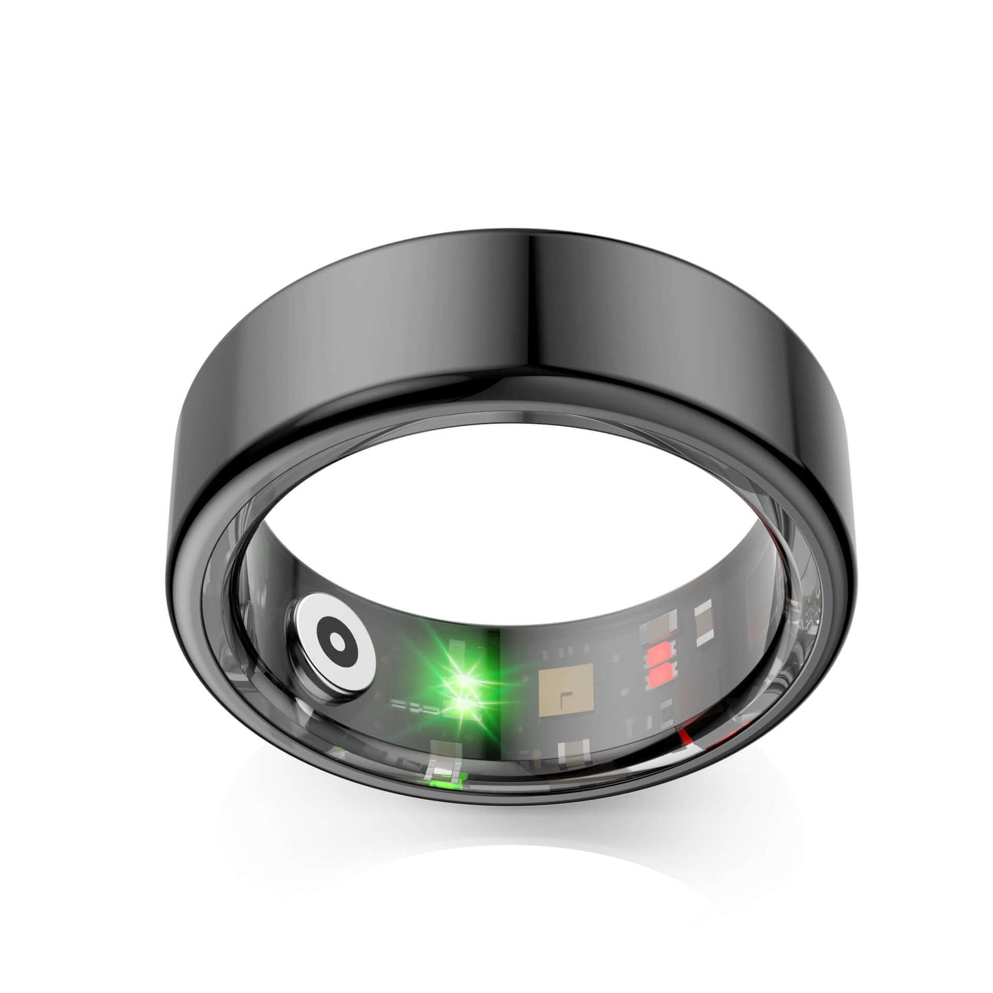 Smart Ring - Transform Your Fitness Journey: sleek black design showcasing advanced health tracking technology.