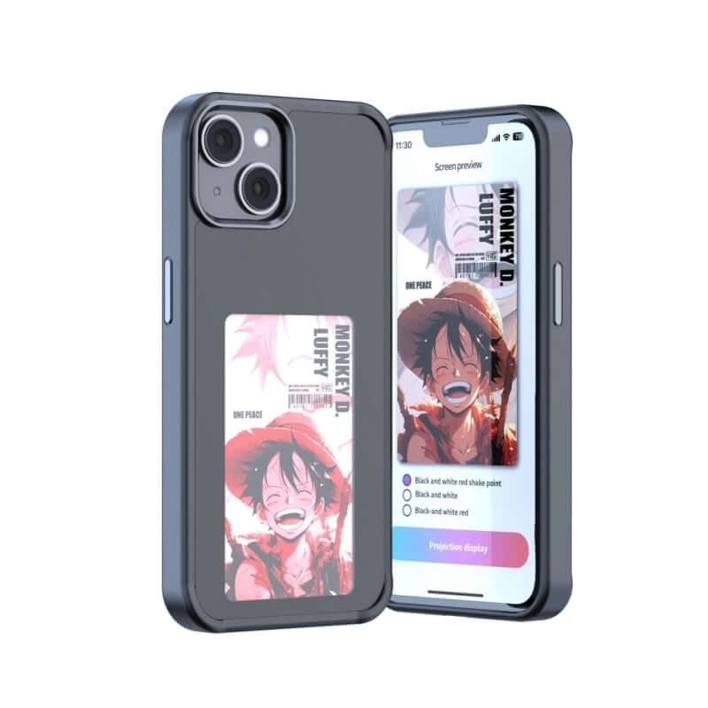 DIY Phone Case - Personalize Your Phone with E-Ink design featuring Monkey D. Luffy from One Piece.