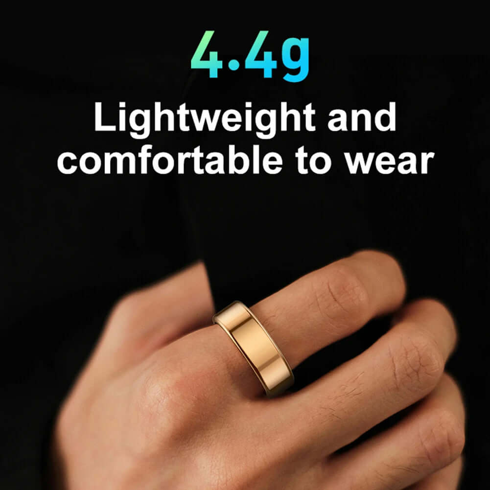 Smart Ring - Transform Your Fitness Journey - lightweight and comfortable to wear, weighing 4.4g.