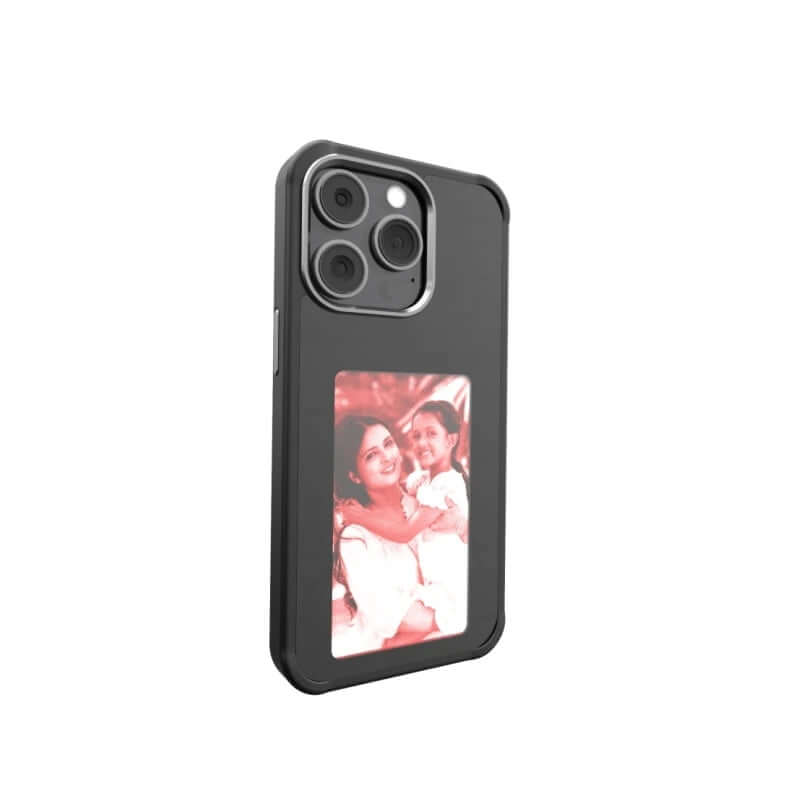 DIY Phone Case - Personalize Your Phone with a custom image of two people on a sleek black case.