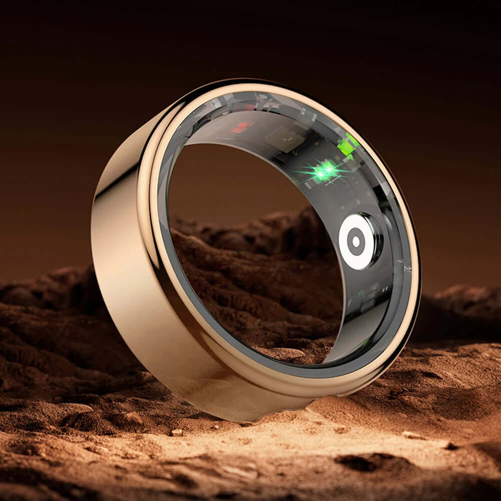 Smart Ring - Transform Your Fitness Journey showcasing advanced tracking features on a sleek design.