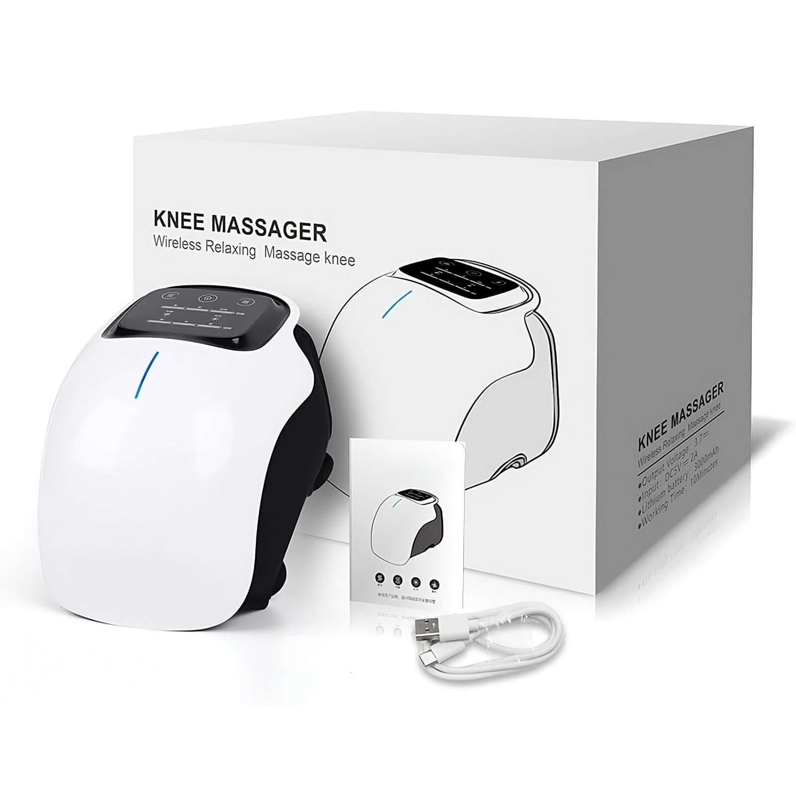 Electric Knee Therapy Device - Revolutionary Relief with wireless knee massager, providing instant comfort and relaxation.