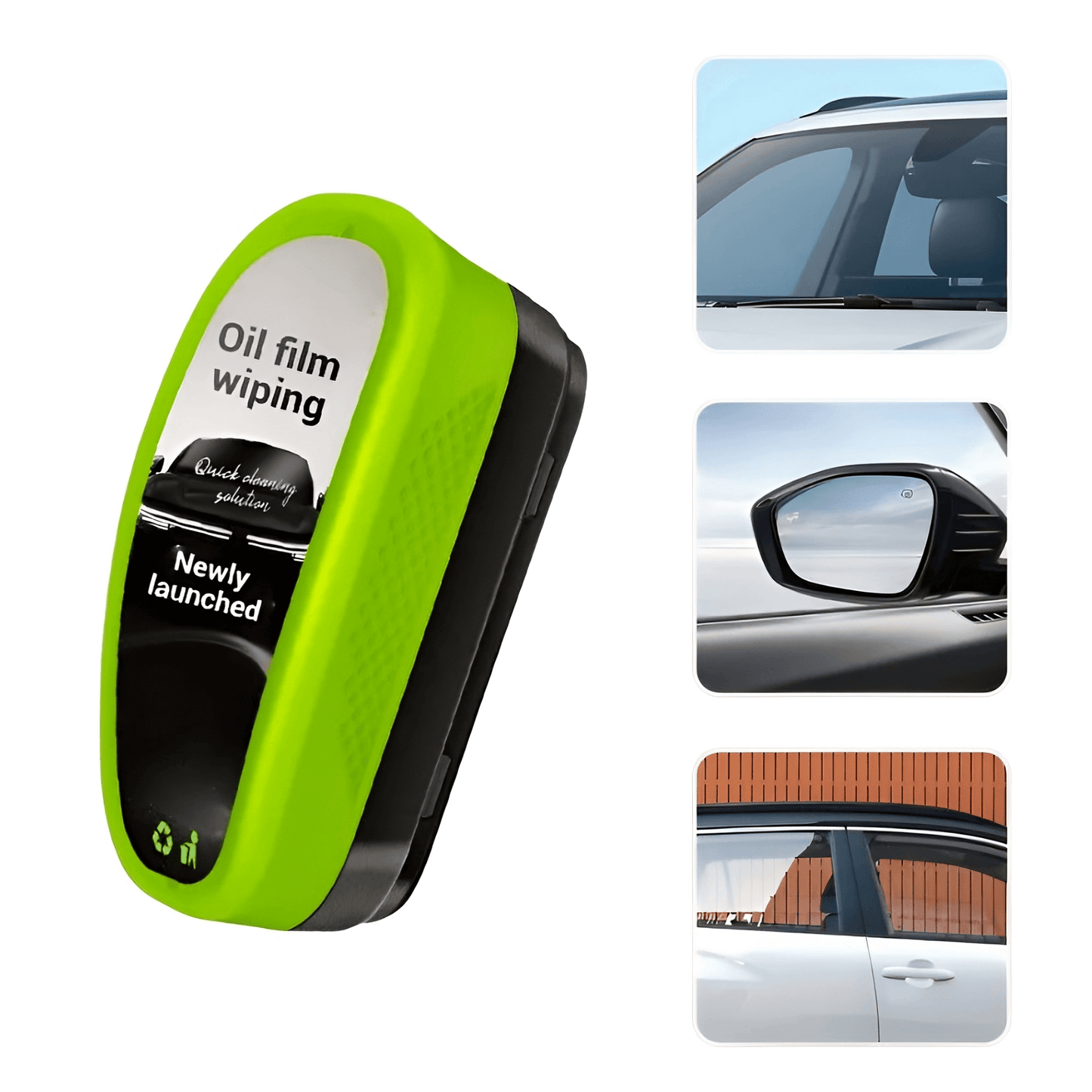 Green Oil Film Wipe - for sparkling, crystal-clear surfaces with quick cleaning solutions for windows and mirrors.