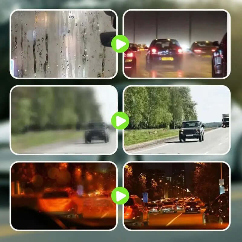 Green Oil Film Wipe - for sparkling, crystal-clear surfaces on foggy and hazy windshields.