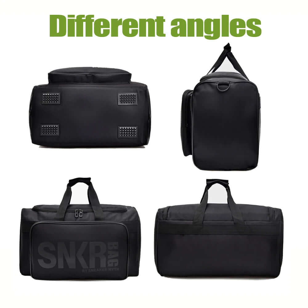 Different angles of the Ultimate Sports Bag for Athletes- Organize your Gear showcasing its design and functionality.